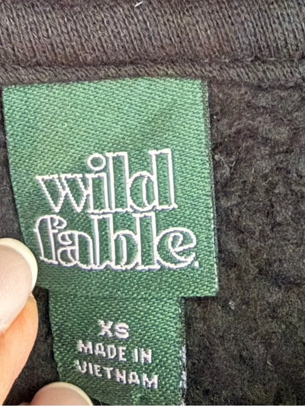 wild fable Black Hoodie with White Star Cluster - Picture 4 of 5